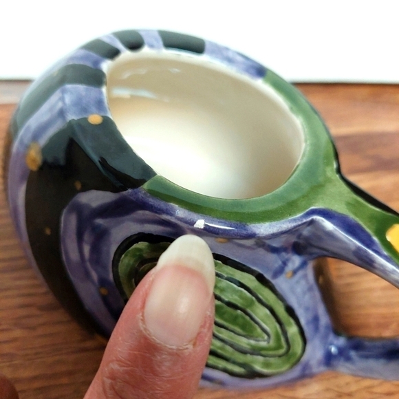 Vintage Joe Funk Funky Art Deco Handmade Ceramic Mug or Succulent Planter - Picture 5 of 8